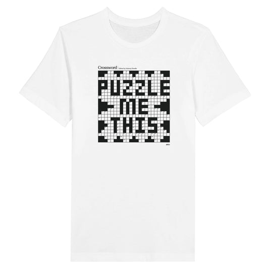 Puzzle Me This Crossword Puzzle white t-shirt